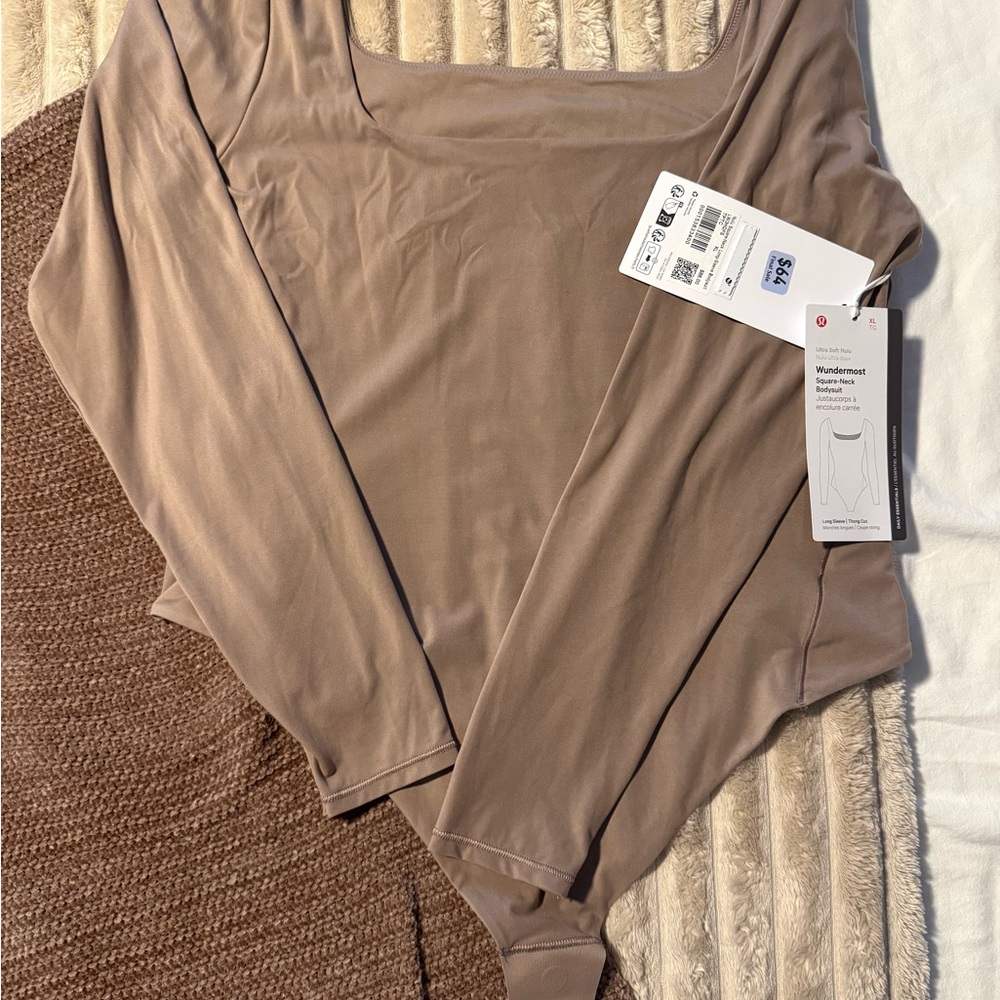 Lululemon Athletica Taupe Wunder Most Bodysuit